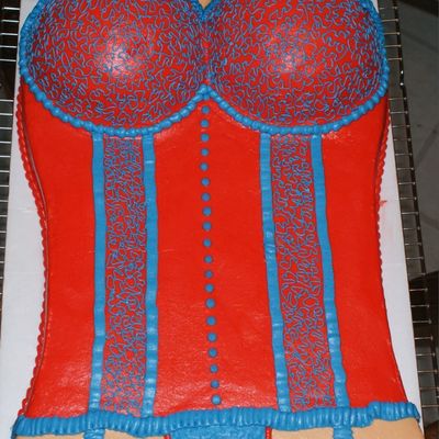 Red And Blue Corset