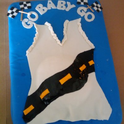 Race Themed Baby Shower Cake