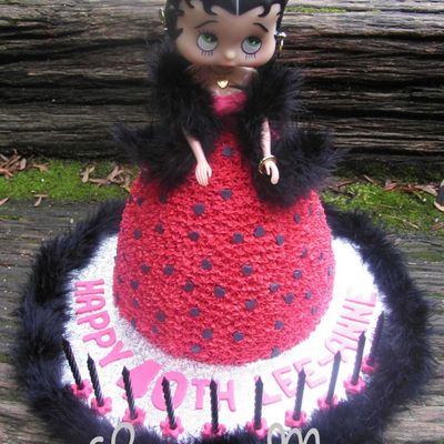 Betty Boop Birthday Cake