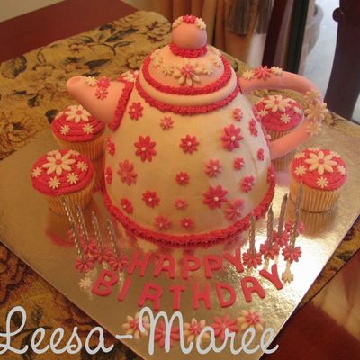 Tea Party - Teapot And Cupcakes