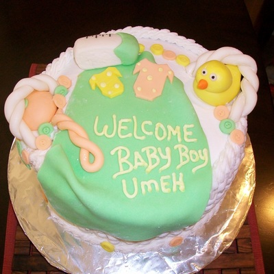 Basket Baby Shower Cake