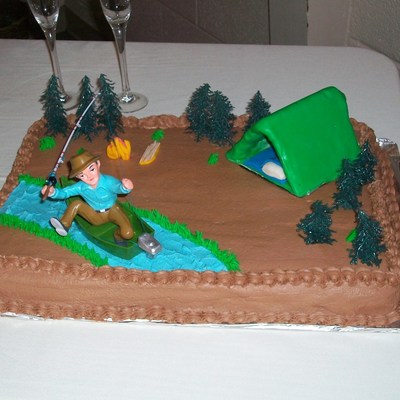 Camping Groom's Cake