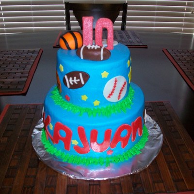 Sports Theme Cake