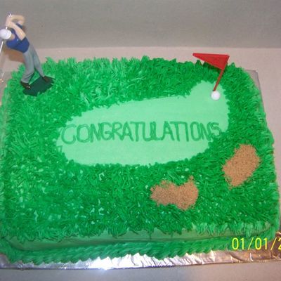 Golf Course Cake