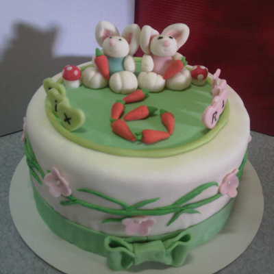 Twin Bunny Cake