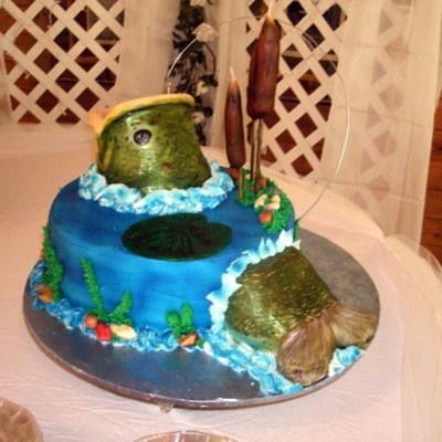 Big Mouth Bass Grooms Cake