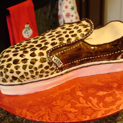 Leopard Print Vans Shoe