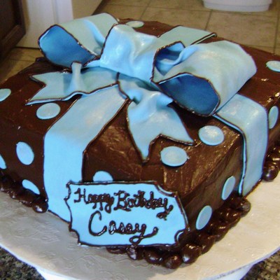 Birthday Gift Box Cake