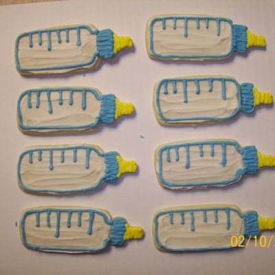 Baby Bottle Cut-Out Cookies