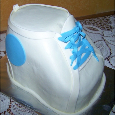 Baby Shoe Shower Cake