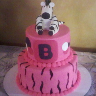 Baby Zebra Cake For Birthday