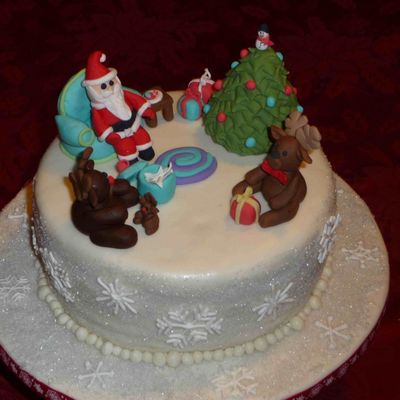 Santa & Rudolph Scene