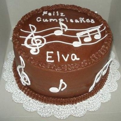 Music Notes Cake