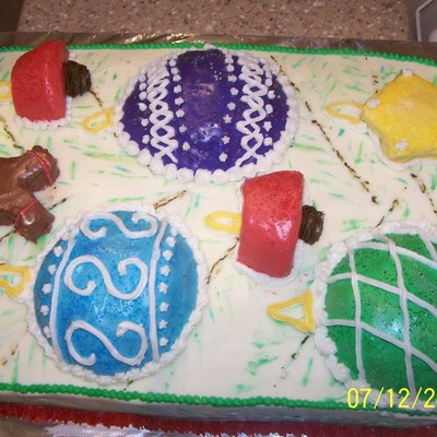 Christmas Ornament Cake