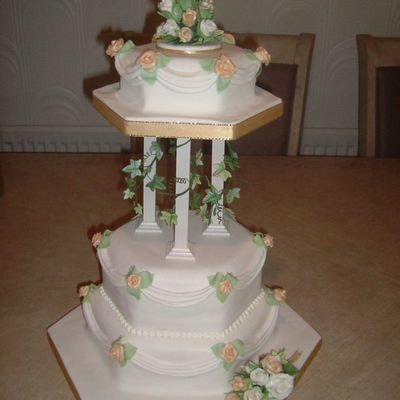 Hexagon Wedding Cake