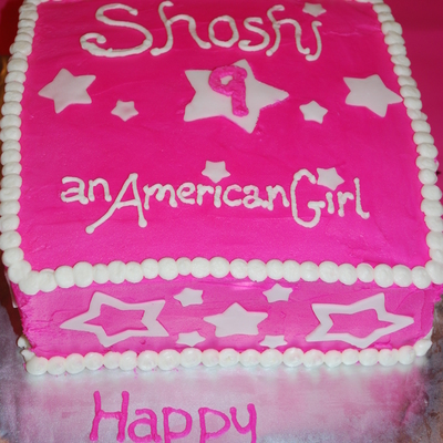 American Girl Birthday Cake