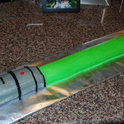 Lightsaber Cake