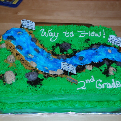 The River Runs - Charles River Cake
