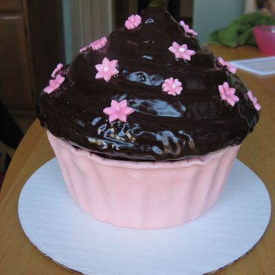 Pink Giant Cupcake
