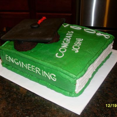 Graduation Cap And Book