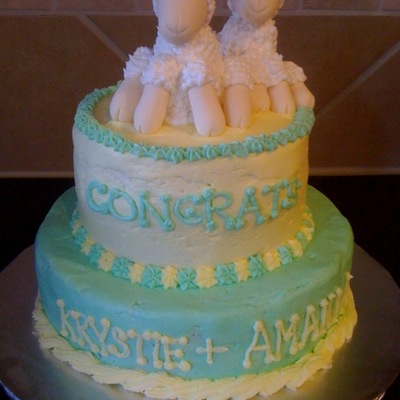 Double Baby Shower - Sheep