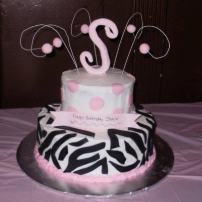 Pink And Zebra Birthday