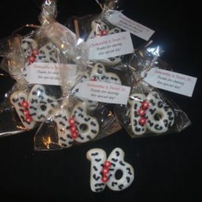 Sweet 16 Cookie Favors