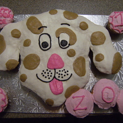 Puppy Dog Cupcake Cake
