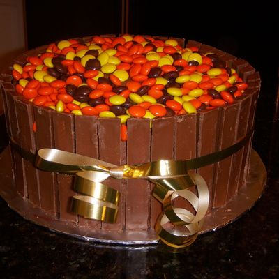 Halloween Barrel Cake