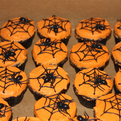 Spider Web Cupcakes