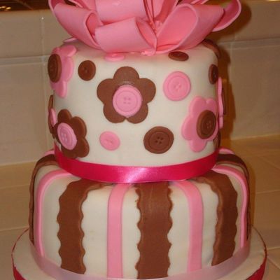 Brown/pink Baby Shower