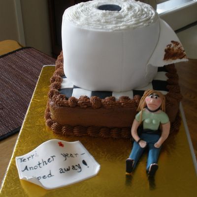 Toilet Paper Cake