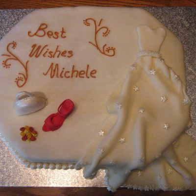 Bridal Gown, Purse And Shoe