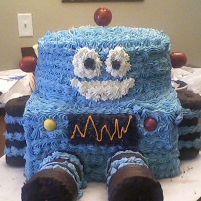Robot Birthday Cake