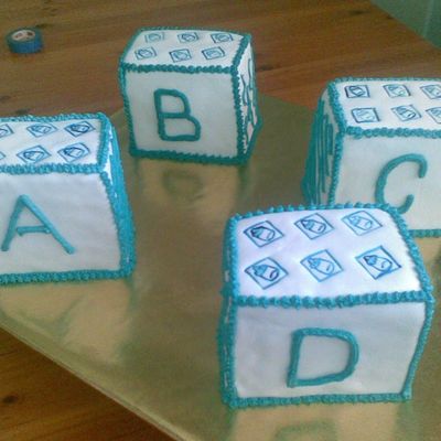 Baby Blocks Blue And White