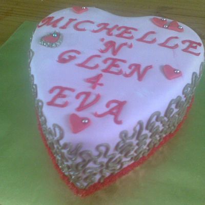 Valentines Day Heart Cake