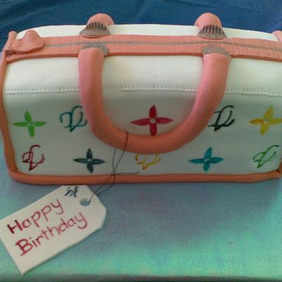 Louis Vuitton Handbag Cake