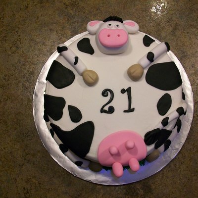 Moo!! 21St Birthday Cow