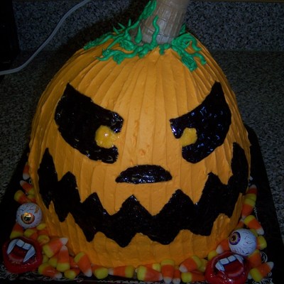 Pumpkin Cake Scary Lol