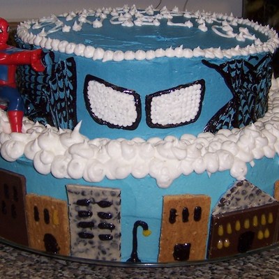 Spiderman Birthday Cake