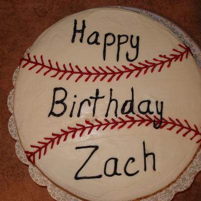 Baseball Birthday Cake