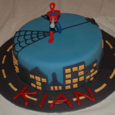 Spiderman Birthday Cake