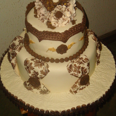 Chocolate And Cream Cake