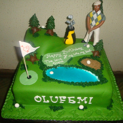 Golfer On A Golf Course