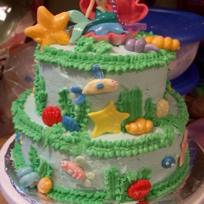 Ariel The Little Mermaid Cake