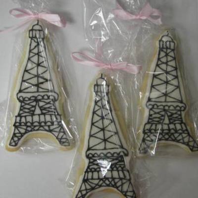 Eiffel Tower Paris Cookies