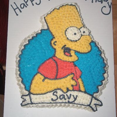 Simpsons Birthday Cake