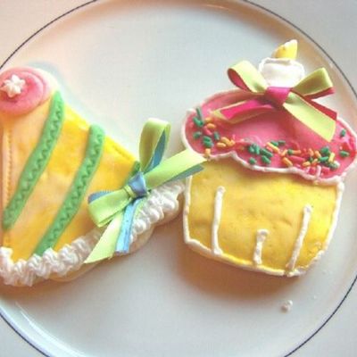 Party Hat And Cupcake