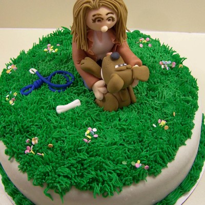 Dog Park Cake Topper
