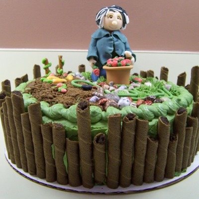 Garden Birthday Cake